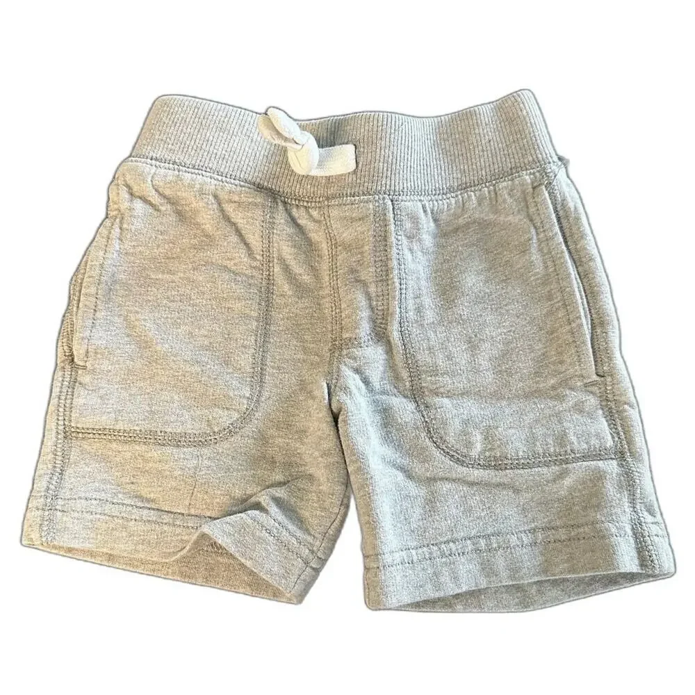 Carter’s Terry Shorts Size 2T Gray Elastic Drawstring (861)